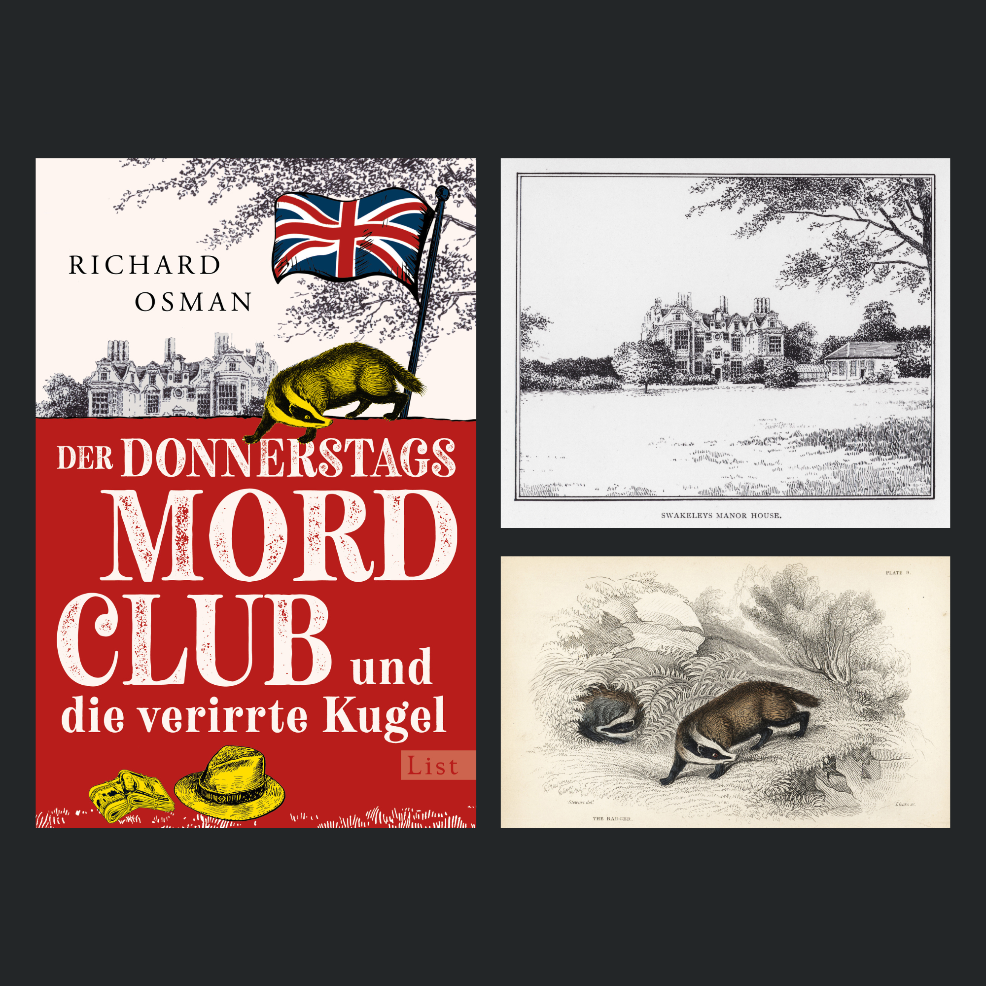 Sabine Kwauka - Der Donnerstagsmordclub und die verirrte Kugel by Richard Osman. Published by List Verlag, Germany. 