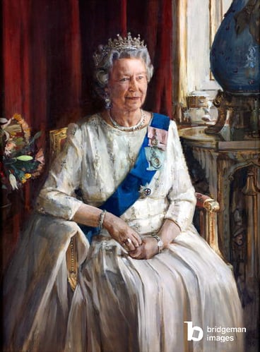 Queen Elizabeth II portrait by Christian Furr