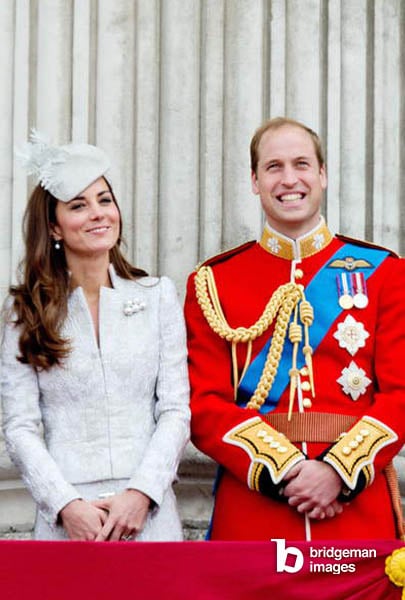 William and Catherine, Duke and Duchess of Cambridge of the United Kingdom attend the Queen's Birthday parade Trooping the Color in London, 14 June 2014