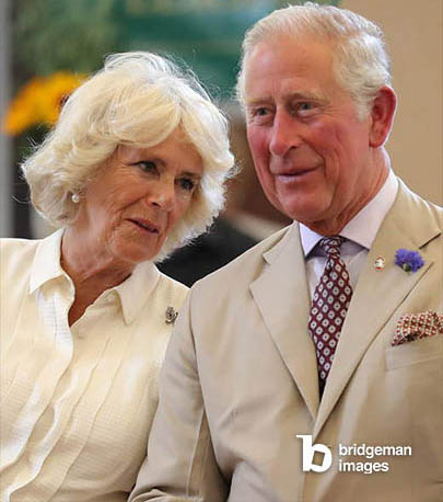 Prince Charles and Camilla, Duchess of Cornwall at the reopening of Strand Hall in Builth Wells, Wales, 4th July 2018